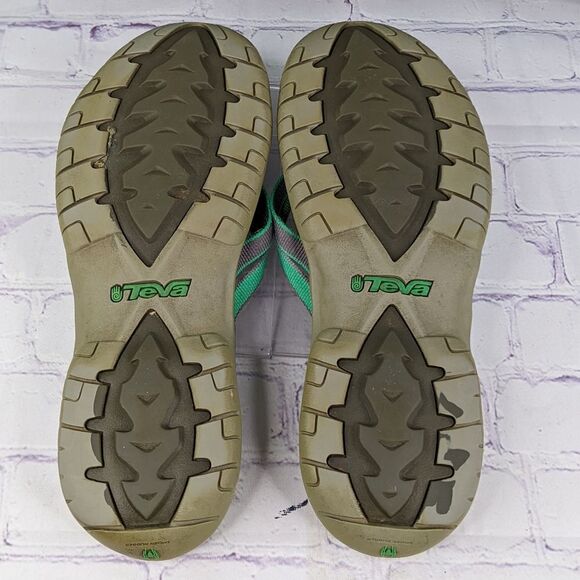 Teva Classic Teal Flip Flops Sport Casual Sandals S/N 1000276 - Picture 5 of 7